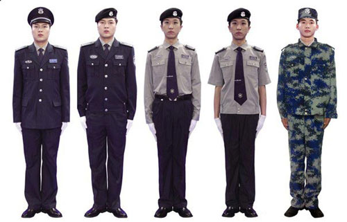 2011式新款保安服款式图