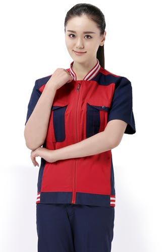 夏装工作服现货批发
