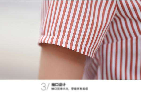 服务员工作服套装款式袖口细节展示图